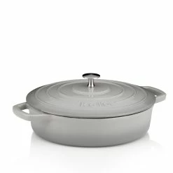 Bräter Calido Flach Grau 3,2 L