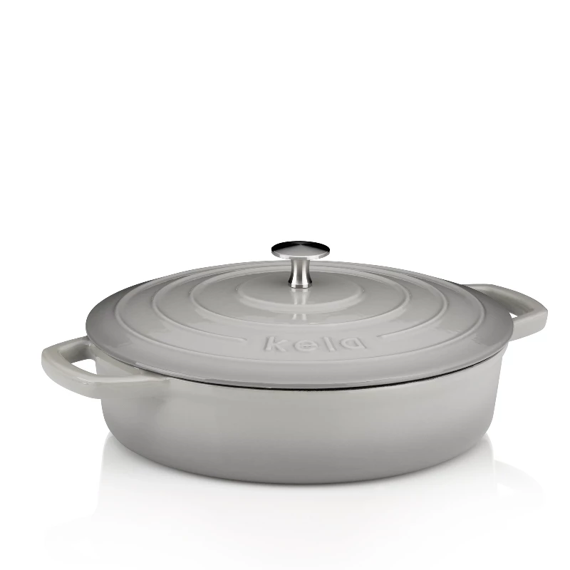 Bräter Calido Flach Grau 3,2 L 3 Bräter Calido Flach Grau 3,2 L