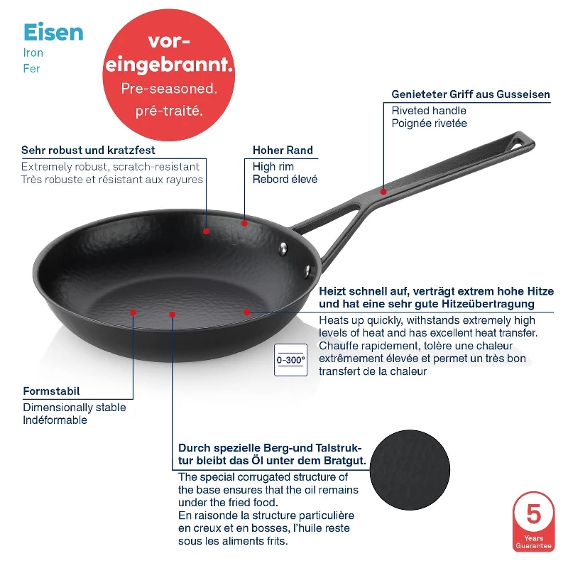 Eisenpfanne Rhino 5 Eisenpfanne Rhino – Bild 3