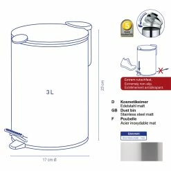 Kosmetikeimer Mats 3L 11 Kosmetikeimer Mats 3L -Promos Bad Boutique shop 23615d s