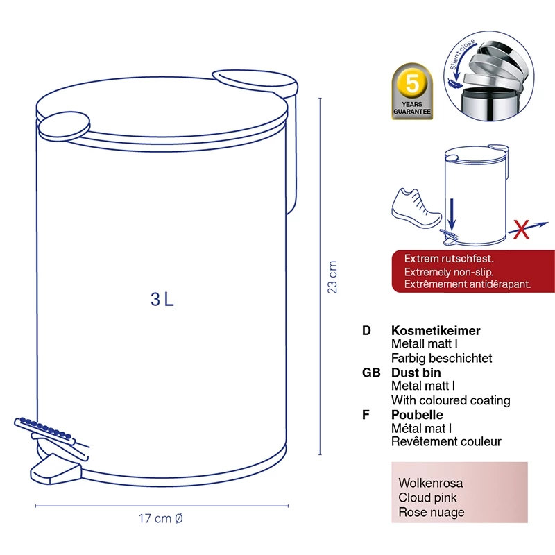 Kosmetikeimer Mats 3L 5 Kosmetikeimer Mats 3L – Bild 3