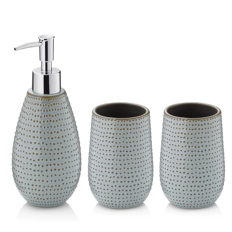 Badezimmerset Dots 3tlg. 3 Badezimmerset Dots 3tlg.